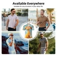 thumbnail image 5 of Sikiie Happy Goat In Meadow Print Men's Short-sleeved POLO Shirts, Button-down Shirts and T-shirts are Suitable for Vacation, Leisure and Business-Medium, 5 of 6