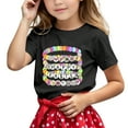 thumbnail image 1 of Xuewenshw Children's Casual Letter Pattern Print Multicolor Round Neck Short Sleeves Rjd2 Shirt, 1 of 4