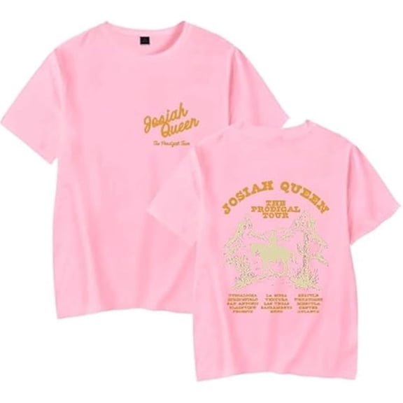 Josiah Queen The Prodigal Tour T-shirt Unisex Fashion Casual Round Neck Short Sleeved T-shirt