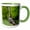 Green/White, variant on , Eastern Wild Turkey, Meleagris Gallopavo, Jake in Field, Holmes Co. Ms, 11oz Two-tone Yellow Mug