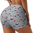 thumbnail image 2 of Kdxio Christmas Gnome 1 Print Workout Shorts for Women Seamless Soft Smooth Gym Yoga Scrunch Active Shorts, 2 of 5