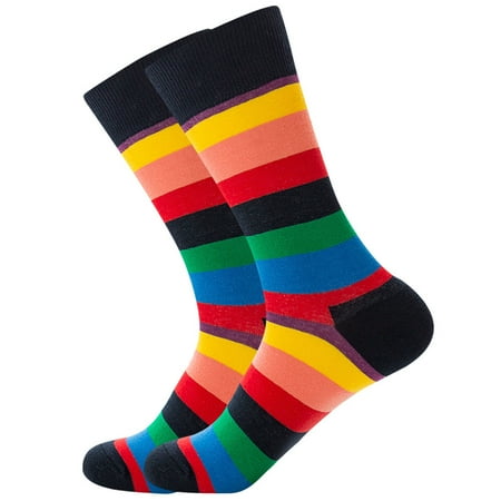 

christmas socks for women 1 Pairs Men And Women Colorful Funny Novelty Casual Combed Cotton Crew Socks