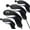 4 Pack-Black(1D+1F+2H), variant on Golf Club Head Covers Woods Driver Fairway Hybrid 3/4/5 Set, Headcovers Men 1 3 5 7 X Interchangeable Number Tag, Fit All Wood Clubs