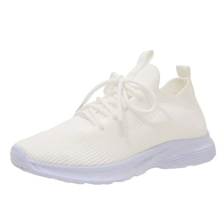 

Sneakers Women Women Shoes Solid Color Flat Bottom Breathable Fashion Shoes Mesh Beige 42