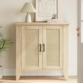 thumbnail image 3 of Sideboard Buffet Cabinet, Rattan Storage Cabinet, Wood Accent Cabinet with Door and Shelf, Console Cabinet with Storage, Sideboard Cabinet for Hallway, Entryway, Living Room (Natural), 3 of 6