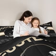thumbnail image 5 of Homewish Rugby Sports Game Queen Comforter Set,Football Gamer Bedding Sets,Yellow Black Bedding Comforter Set For Boys Teens,Luxury Bedroom Decor Reversible,3pcs, 5 of 8
