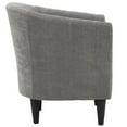 thumbnail image 3 of Fox Hill Trading Windsor 17.5" Traditional Polyester Fabric Club Chair in Gray, 3 of 4