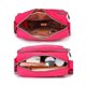 thumbnail image 3 of Luxtrada - Bolso bandolera informal de nailon, impermeable, con bolsillos con cremallera para mujer (rojo rosa), 3 of 8