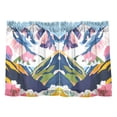 thumbnail image 7 of Yayeee Kitchen Curtains Tier Pair Light Filtering 27"x36" Rod Pocket Short Cafe Window Panel, Abstract Mountain, 7 of 7