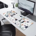 thumbnail image 2 of Long Mouse Pads for Desk,Pioneer Flower Floral Print Pattern Desk Mats on Top Of Desks, Desk Mouse Pad Extra Large with 3mm Non-Slip Base and Stitched Edge for Gaming,Office,Work,Home 31.5"x11.8", 2 of 6