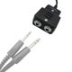 thumbnail image 5 of Dual GA Plugs Auricular de aviación general a U174 U-174/U Plug Helicóptero Adaptador de 7.0 mm -120 Cable de cotor overol sonido téreo Fuión de interruptor militar Cable de, 5 of 5