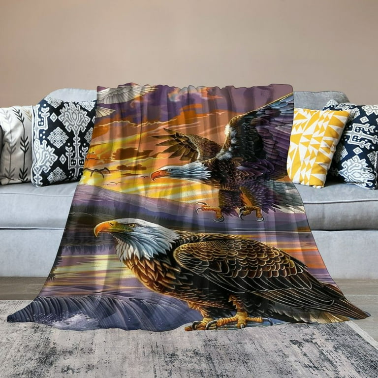 Nawypu Eagle Blanket for Bed Flying Eagle Fleece Throw Blanket for Women Men Super Soft Plush Eagle Blanket Throw Eagle Throw Blanket Blanket Walmart