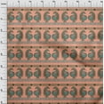 thumbnail image 3 of oneOone Organic Cotton Poplin Twill Fabric Peacock Block Printed Craft Fabric BTY 42 Inch Wide, 3 of 4