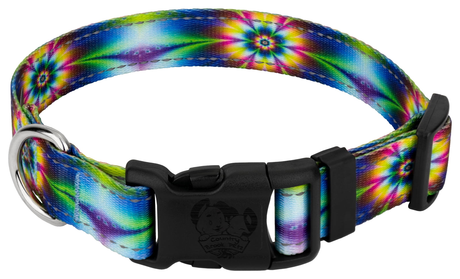 tie dye dog collar