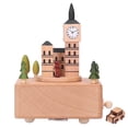 thumbnail image 1 of Caja de música Big Ben, caja de música Big Ben de haya, artesanía de madera muy versátil, 1 of 8