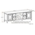 thumbnail image 5 of Atlin Designs Solid Wood Dark Chestnut Brown TV Stand Rectangular 72" Unassembled, 5 of 5