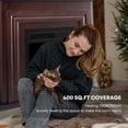 thumbnail image 4 of 36" Freestanding Electric Fireplace with Remote Control for Brightness Adjustment, Indoor Fireplace Heater with ,Mantel, 750W/1500W, 4 of 6