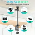 thumbnail image 6 of Ailight Camera Desk Stand, Height Adjustable Webcam Mount Table Stand with C-Clamp & 360" Ballhead for Obsbot GoPro Anker insta Logitech Webcam, 6 of 7
