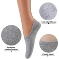 thumbnail image 3 of Cotton No Show Sock Womenu2019s invisible Non Slip Flat Boat Liner Socks (Pack of 3-12), 3 of 5