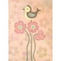 Oopsy Daisy's Love Bird, Pink Canvas Wall Art, Size 10x14