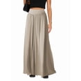 thumbnail image 2 of Pantalones Palazzo Holgados de Cintura Alta Elástica para Mujer, Informales, con Bolsillos, Holgados y Largos de Otoño Caqui S, 2 of 9