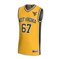 thumbnail image 2 of Unisex GameDay Greats Gold West Virginia Mountaineers Lightweight Collegiate Basketball Fashion Jersey, 2 of 3