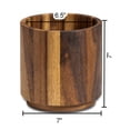 thumbnail image 5 of Soporte para utensilios Lazy Susan Kalmar Home, madera de acacia, tamaño grande, 5 of 5