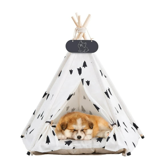 Carpa tipi para mascotas Mooipet para perros y gatos con cojín grueso