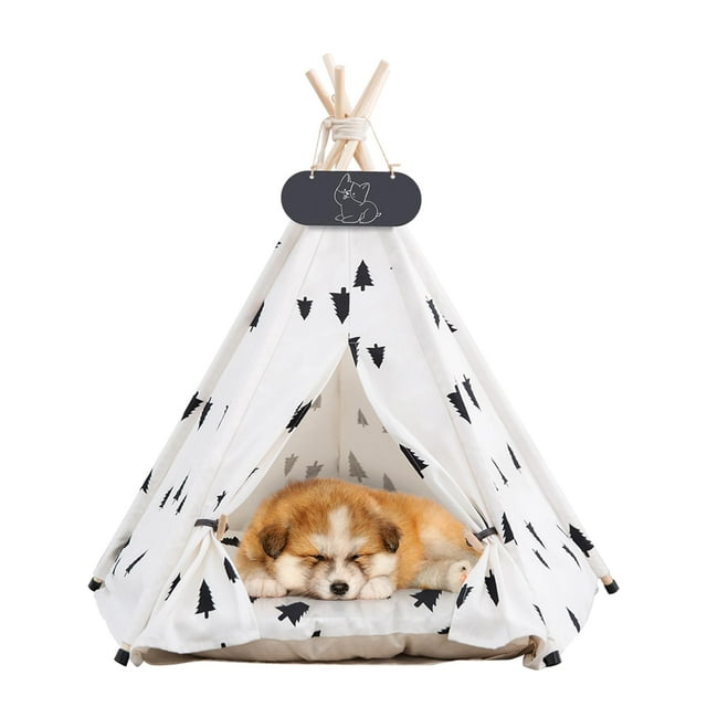 Carpa tipi para mascotas Mooipet para perros y gatos con cojín grueso