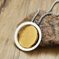 thumbnail image 2 of Hombres religiosos Tai Chi Yin Yang Spinner colgante Bagua ocho diagrama talismán collar, 2 of 5