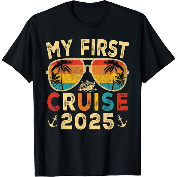Playful Comfort Tee - My First 2025 Cruise Trip Kids Vacation Matching Family Ship T-Shirt
