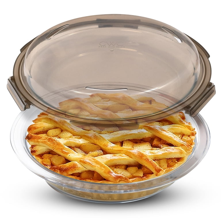 Cook With Color 9-Inch Glass Pie Dish With Lid photo 2