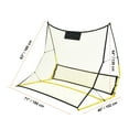 thumbnail image 4 of KFFKFF 2-IN-1 Portable Soccer Rebounder Net Portable Bag 71"x40" Soccer Trainer, 4 of 8