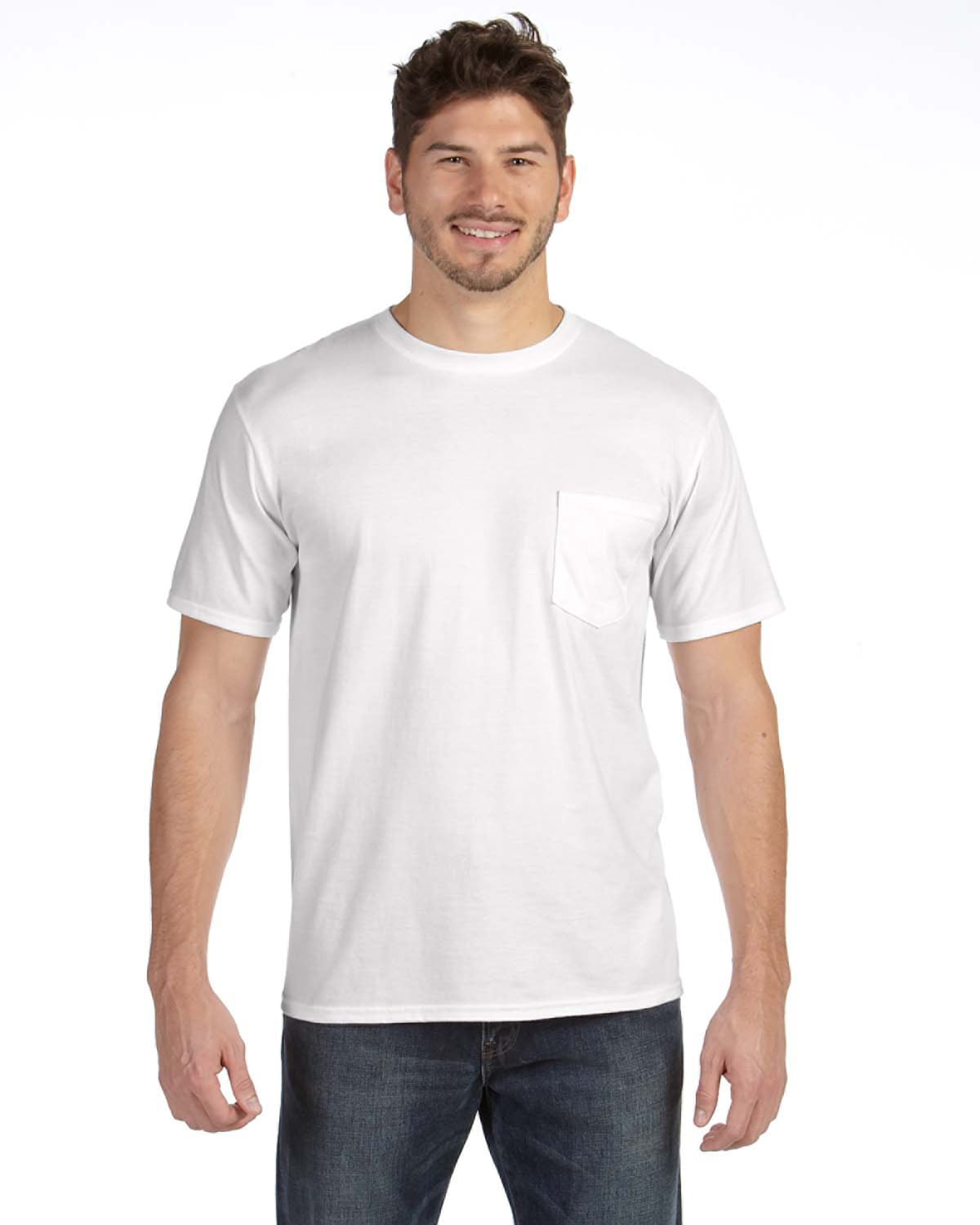 Anvil - The Anvil Adult Midweight Pocket T-Shirt - WHITE - M - Walmart ...