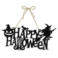 thumbnail image 1 of Happy Halloween Hanging Sign Pumpkin Home Decor Easy Installation Halloween Door, 1 of 9