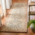 thumbnail image 3 of SAFAVIEH Anatolia Sharon Floral Runner Rug, Teal/Camel, 2'3" x 8', 3 of 9
