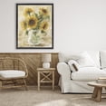 thumbnail image 2 of Stupell Industries Sunflowers with Falling Petals Black Framed Floater Canvas Wall Art design by Pam Britton, 31 x 25, 2 of 9