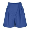 thumbnail image 5 of BVOFAR Dressy Shorts for Women Casual Loose Fit High Waist Shorts Solid Color Wide Leg Shorts with Pockets 2025, 5 of 6