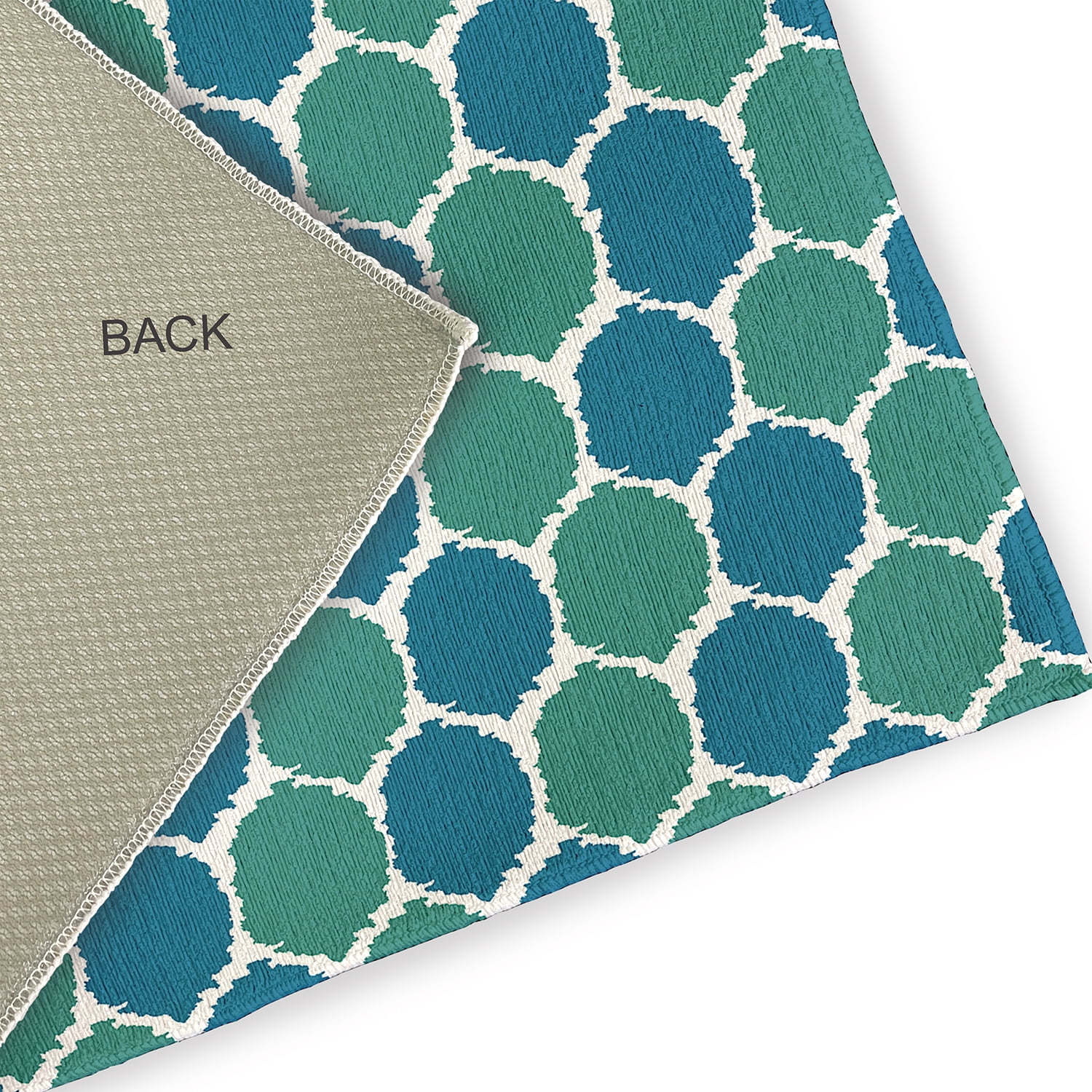 Simply Daisy 2' x 3' Unreal Teal Geometric Indoor/outdoor Rug
