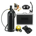 thumbnail image 2 of 2L Diving Respirator Diving Equipment Aluminum Bottle Gas Cylinder Adult Swimming Snorkeling Snorkel Residual Pressure Gauge, 2 of 5