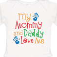 thumbnail image 4 of Inktastic Mommy and Daddy Love Me Boys or Girls Long Sleeve Baby Bodysuit, 4 of 5