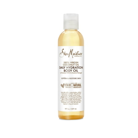 Coconut Massage Oil - SheaMoisture 100% Virgin Coconut Oil Massage Oil, 8 oz