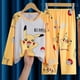 thumbnail image 1 of Conjunto de ropa de dormir para niños con dibujos animados bonitos, pantalones largos de manga larga, ropa para el hogar para niña, conjunto de dos piezas para uso estacional para primavera y otoño, 1 of 5