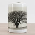 thumbnail image 2 of Black and White Ceramic Toothbrush Holder, Lonely Tree in Field with Many Leafless Branches Countryside Vintage, Versatile Countertop for Bathroom, 4.5" X 2.7", Ivory Dark Grey, by Ambesonne, 2 of 4