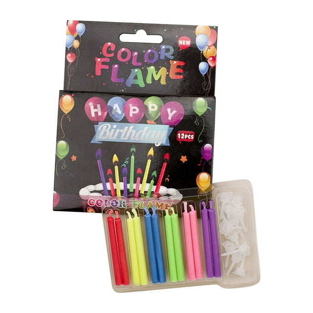 Colored Flame Candles Birthday Candles Party Cake Candles Cool And Good-looking