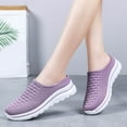 thumbnail image 5 of Gvdentm Black Gym Shoes Women Mesh Soles Outdoor Slip on Comfortable Sports Shoes Women(Purple,8), 5 of 9
