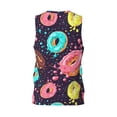 thumbnail image 2 of Rocae Donuts1 for Men's Basketball Jersey Lightweight and Breathable Athletic Tank Top,Quick-Drying Sports Jersey Small, 2 of 9