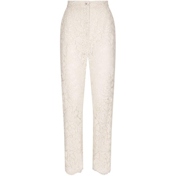 Dolce  Gabbana Dolce  Gabbana Floral lace trousers