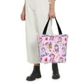 thumbnail image 4 of KLL Tote Bag for Women Christmas Unicorns Print Shopping Grocery Reusable Bags for Office School Shopping Travel, 4 of 6