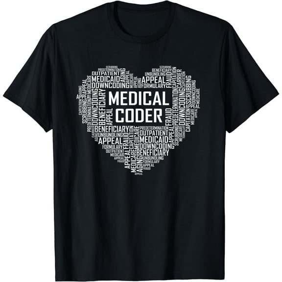 Medical Coder Heart Gift Graduation Graduate Gifts T-Shirt